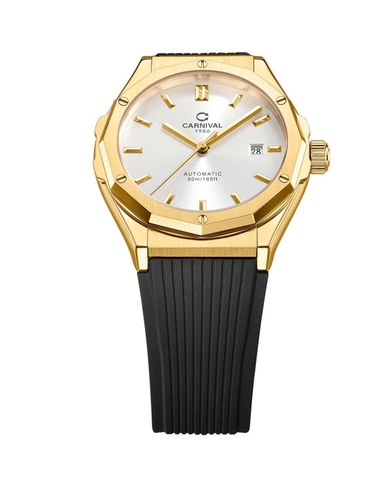 Đồng Hồ Nam Dây Cao Su Carnival 8168G-VV-DCS-T Automatic - Kính Sapphire - Size 42mm