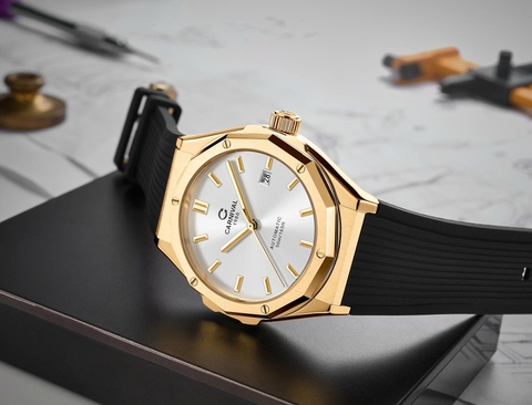 Đồng Hồ Nam Dây Cao Su Carnival 8168G-VV-DCS-T Automatic - Kính Sapphire - Size 42mm