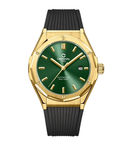 Đồng Hồ Nam Dây Cao Su Carnival 8168G-VV-DCS-XL Automatic - Kính Sapphire - Size 42mm