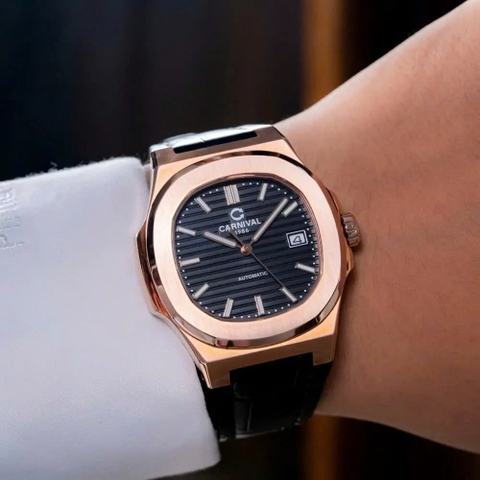 Đồng Hồ Nam Dây Da Carnival Nautilus 8108G1-VH-DD-D - Automatic - Kính Sapphire - Size 41mm
