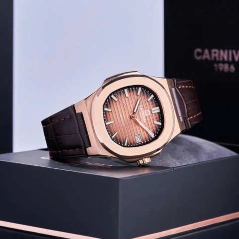 Đồng Hồ Nam Dây Da Carnival Nautilus 8108G1-VH-DD-N - Automatic - Kính Sapphire - Size 41mm