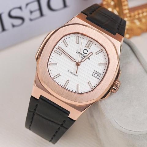 Đồng Hồ Nam Dây Da Carnival Nautilus 8108G1-VH-DD-T - Automatic - Kính Sapphire - Size 41mm