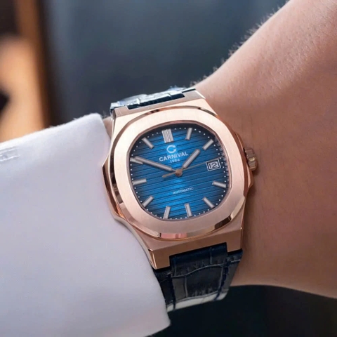 Đồng Hồ Nam Dây Da Carnival Nautilus 8108G1-VH-DD-X - Automatic - Kính Sapphire - Size 41mm
