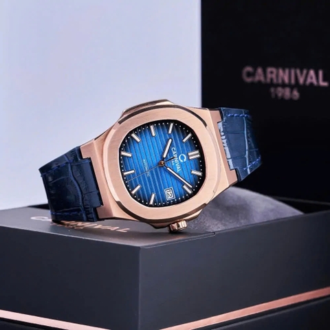 Đồng Hồ Nam Dây Da Carnival Nautilus 8108G1-VH-DD-X - Automatic - Kính Sapphire - Size 41mm