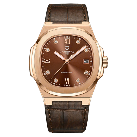 Đồng Hồ Nam Dây Da Carnival 8160G-VH-DD Automatic - Kính Sapphire - Size 41mm