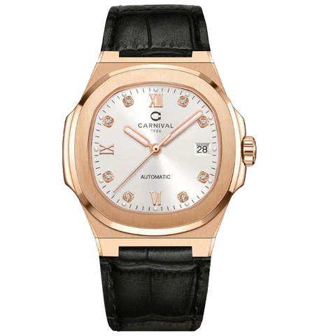 Đồng Hồ Nam Dây Da Carnival 8160G-VH-DD Automatic - Kính Sapphire - Size 41mm