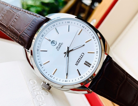 Đồng Hồ Nam Dây Da Citizen Quartz BI5090-09A- Size 42mm