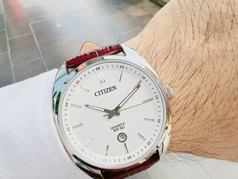 Đồng Hồ Nam Dây Da Citizen Quartz BI5090-09A- Size 42mm