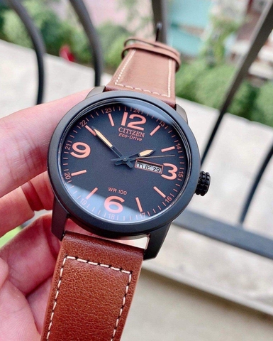 Đồng Hồ Nam Dây Da Citizen Eco-Drive BM8475-26E - Size 42mm