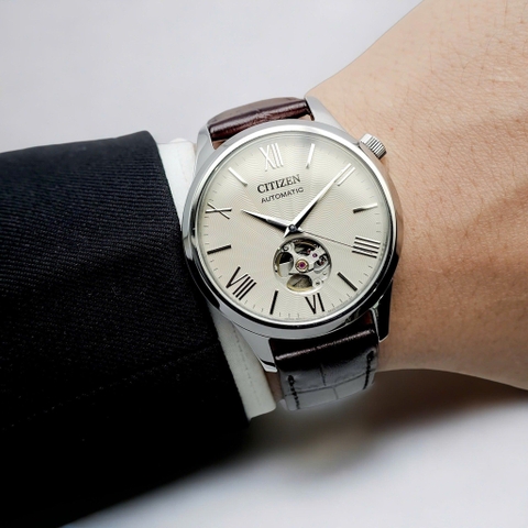 Đồng Hồ Nam Dây Da Citizen Automatic NH9130-17A - Kính Sapphire - Size 40mm