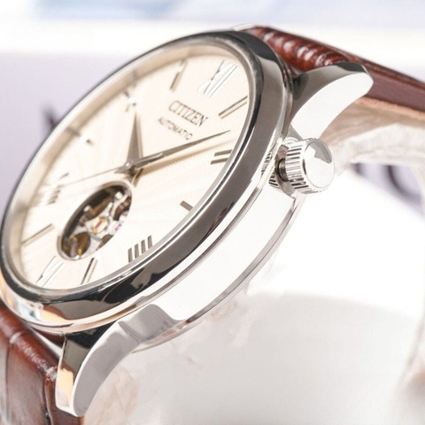 Đồng Hồ Nam Dây Da Citizen Automatic NH9130-17A - Kính Sapphire - Size 40mm
