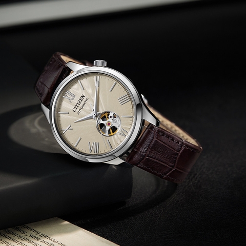 Đồng Hồ Nam Dây Da Citizen Automatic NH9130-17A - Kính Sapphire - Size 40mm