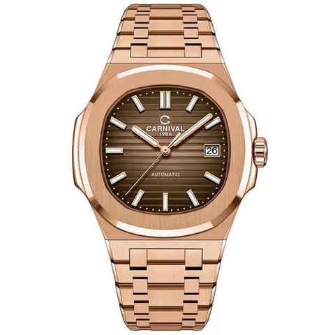Đồng Hồ Nam Dây Thép Carnival Nautilus 8108G1-VH-N Automatic - Kính Sapphire - Size 41mm