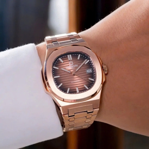 Đồng Hồ Nam Dây Thép Carnival Nautilus 8108G1-VH-N Automatic - Kính Sapphire - Size 41mm