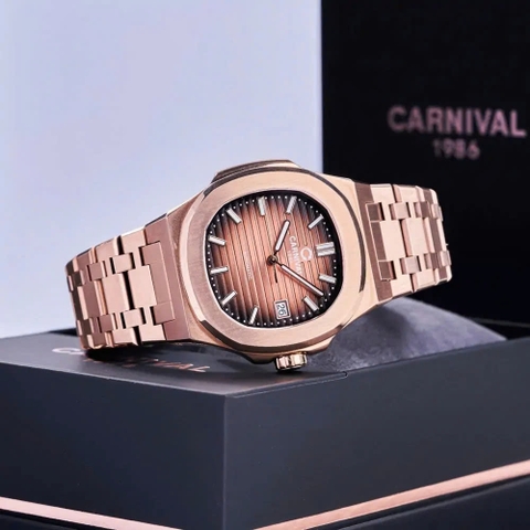 Đồng Hồ Nam Dây Thép Carnival Nautilus 8108G1-VH-N Automatic - Kính Sapphire - Size 41mm
