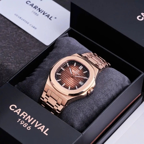 Đồng Hồ Nam Dây Thép Carnival Nautilus 8108G1-VH-N Automatic - Kính Sapphire - Size 41mm