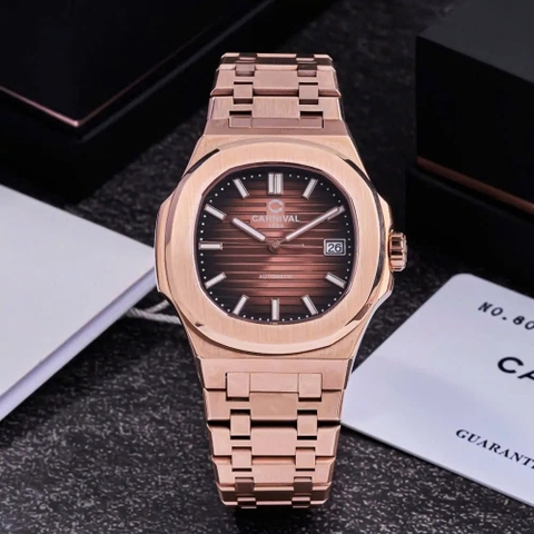Đồng Hồ Nam Dây Thép Carnival Nautilus 8108G1-VH-N Automatic - Kính Sapphire - Size 41mm