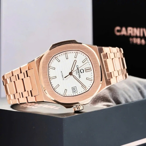 Đồng Hồ Nam Dây Thép Carnival Nautilus 8108G1-VH-D Automatic - Kính Sapphire - Size 41mm