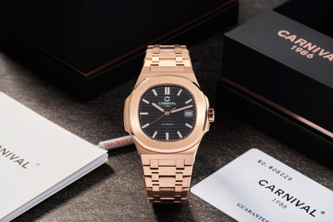 Đồng Hồ Nam Dây Thép Carnival Nautilus 8108G1-VH-D Automatic - Kính Sapphire - Size 41mm