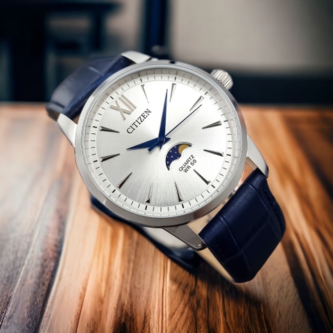 Đồng Hồ Nam Dây Da Citizen Quartz AK5000-03A Moonphase - Size 42mm