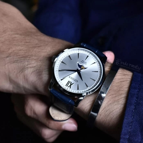 Đồng Hồ Nam Dây Da Citizen Quartz AK5000-03A Moonphase - Size 42mm