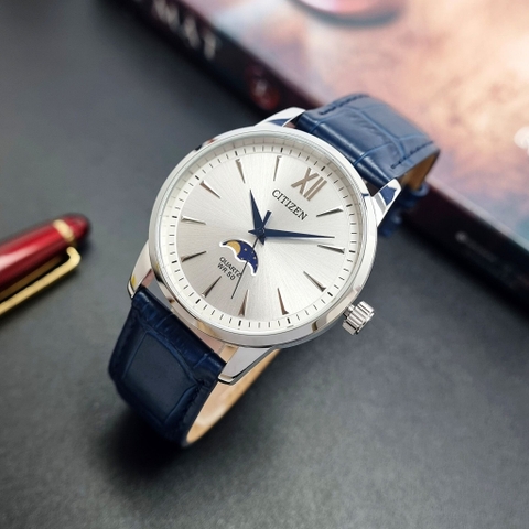 Đồng Hồ Nam Dây Da Citizen Quartz AK5000-03A Moonphase - Size 42mm