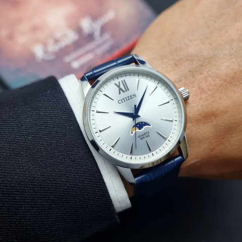 Đồng Hồ Nam Dây Da Citizen Quartz AK5000-03A Moonphase - Size 42mm