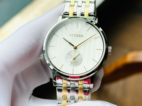 Đồng Hồ Nam Dây Thép Citizen Quartz BE9174-55A Demi Gold - Size 39mm