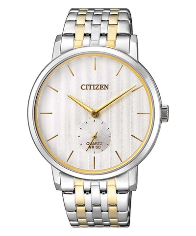 Đồng Hồ Nam Dây Thép Citizen Quartz BE9174-55A Demi Gold - Size 39mm