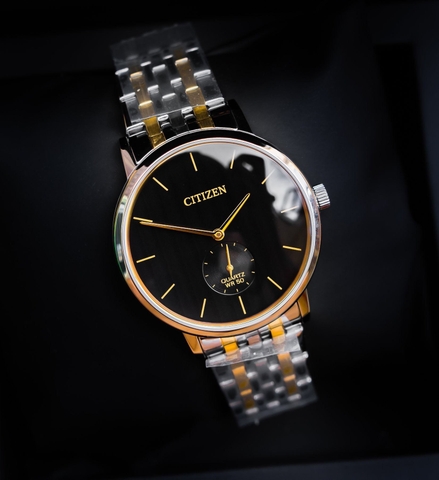 Đồng Hồ Nam Dây Thép Citizen Quartz BE9174-55E Demi Gold - Size 39mm