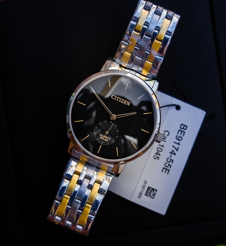 Đồng Hồ Nam Dây Thép Citizen Quartz BE9174-55E Demi Gold - Size 39mm