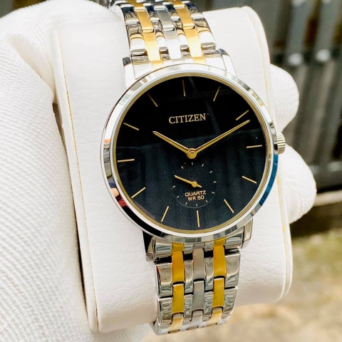 Đồng Hồ Nam Dây Thép Citizen Quartz BE9174-55E Demi Gold - Size 39mm