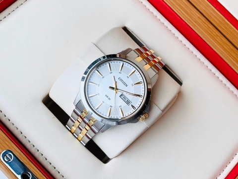 Đồng Hồ Nam Dây Thép Citizen Quartz BF2018-52A Demi Gold - Size 41mm