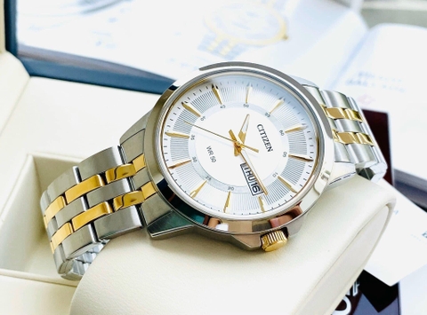 Đồng Hồ Nam Dây Thép Citizen Quartz BF2018-52A Demi Gold - Size 41mm