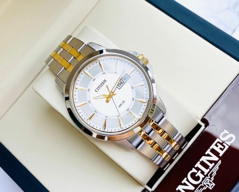 Đồng Hồ Nam Dây Thép Citizen Quartz BF2018-52A Demi Gold - Size 41mm