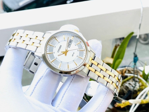 Đồng Hồ Nam Dây Thép Citizen Quartz BF2018-52A Demi Gold - Size 41mm