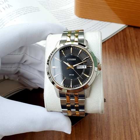 Đồng Hồ Nam Dây Thép Citizen Quartz BF2018-52E Demi Gold - Size 41mm
