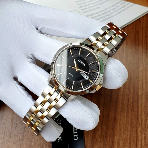 Đồng Hồ Nam Dây Thép Citizen Quartz BF2018-52E Demi Gold - Size 41mm