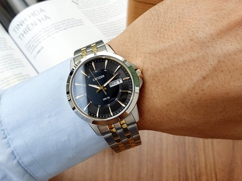 Đồng Hồ Nam Dây Thép Citizen Quartz BF2018-52E Demi Gold - Size 41mm