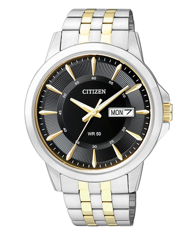 Đồng Hồ Nam Dây Thép Citizen Quartz BF2018-52E Demi Gold - Size 41mm