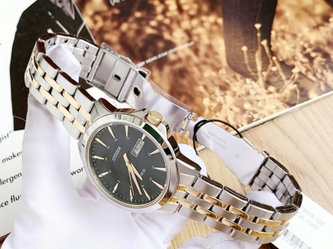 Đồng Hồ Nam Dây Thép Citizen Quartz BF2018-52E Demi Gold - Size 41mm