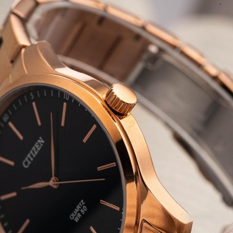 Đồng Hồ Nam Dây Thép Citizen Quartz BH5003-51L - Size 42mm