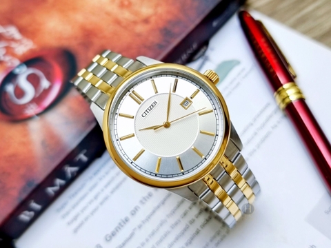 Đồng Hồ Nam Dây Thép Citizen Quartz BI1054-55A - Size 40mm