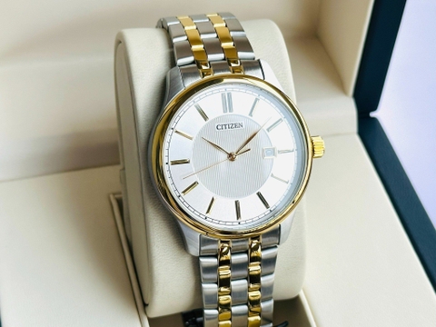 Đồng Hồ Nam Dây Thép Citizen Quartz BI1054-55A - Size 40mm