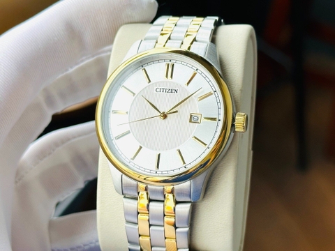 Đồng Hồ Nam Dây Thép Citizen Quartz BI1054-55A - Size 40mm