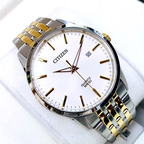 Đồng Hồ Nam Dây Thép Citizen Quartz BI5006-81P Demi Gold - Size 39mm