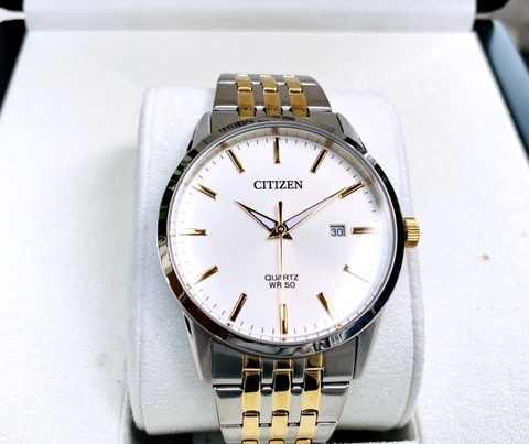 Đồng Hồ Nam Dây Thép Citizen Quartz BI5006-81P Demi Gold - Size 39mm