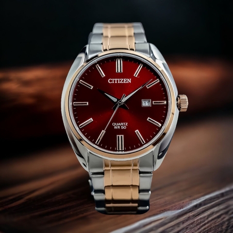 Đồng Hồ Nam Dây Thép Citizen Quartz BI5104-57X - Size 41mm