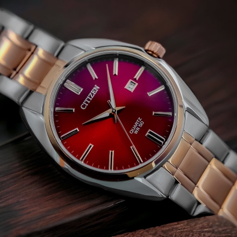Đồng Hồ Nam Dây Thép Citizen Quartz BI5104-57X - Size 41mm
