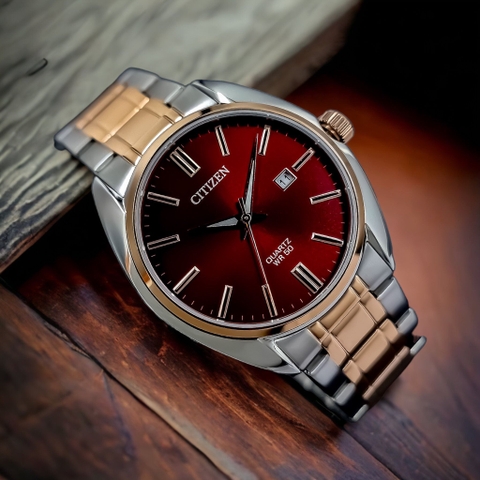 Đồng Hồ Nam Dây Thép Citizen Quartz BI5104-57X - Size 41mm